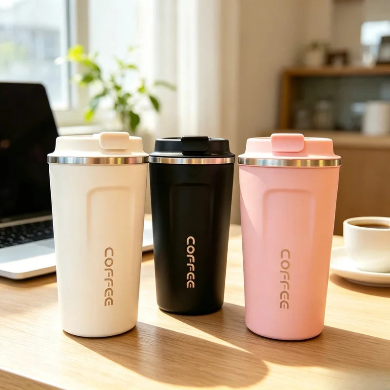 380 510ML Double Wall Stainless Steel Insulated Coffee Mug Leak Proof Car Travel Thermos Tumbler Tea Water Cup