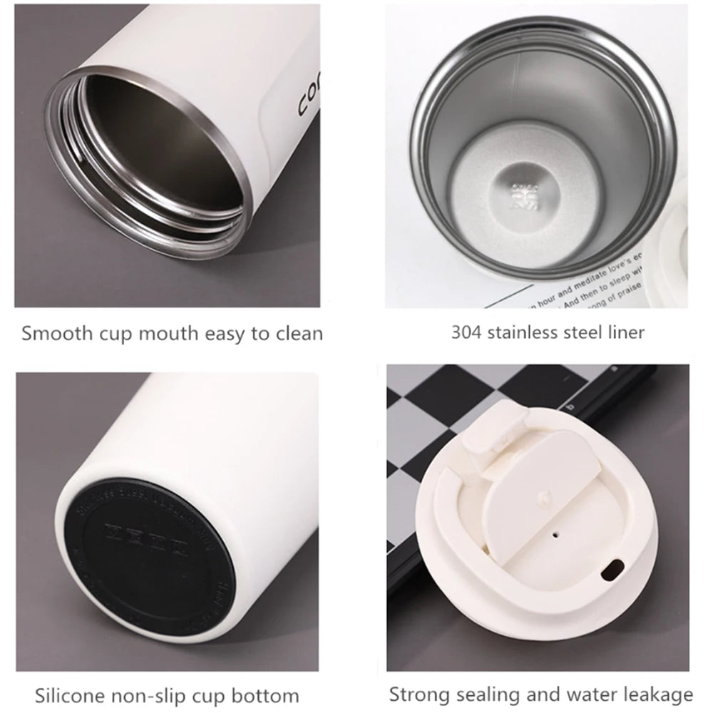 380 510ML Double Wall Stainless Steel Insulated Coffee Mug Leak Proof Car Travel Thermos Tumbler Tea Water Cup