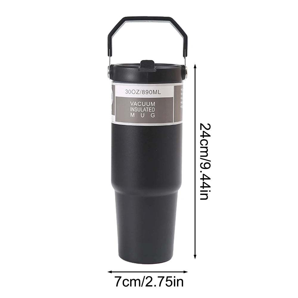 890ml Ultra Large Capacity Insulated Cup 304 Stainless Steel Insulated Cup Cold Insulated Outdoor Portable Ice Cream Cup