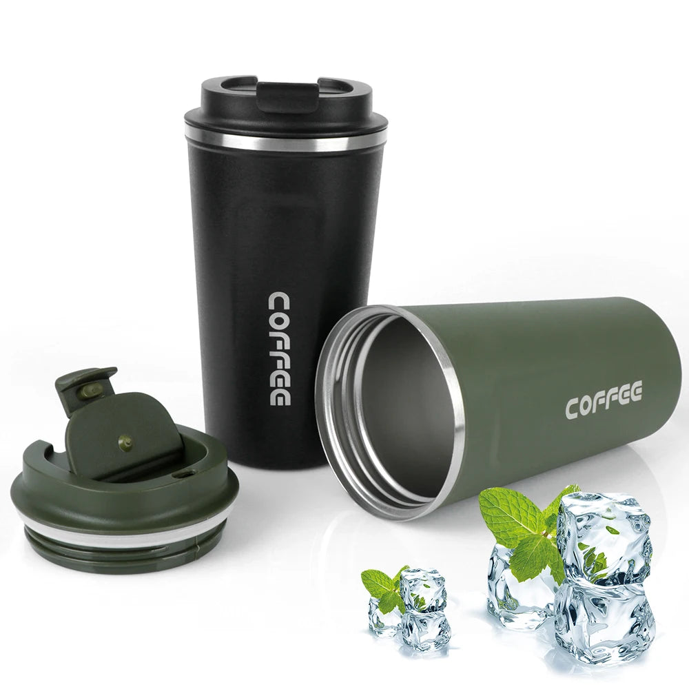 380 510ML Double Wall Stainless Steel Insulated Coffee Mug Leak Proof Car Travel Thermos Tumbler Tea Water Cup