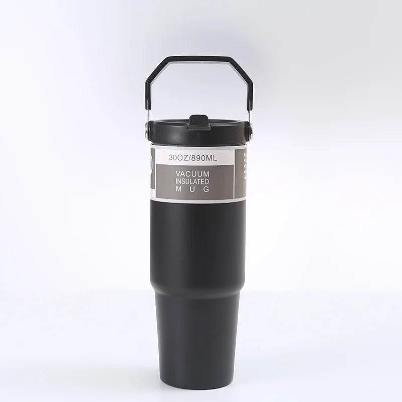 890ml Ultra Large Capacity Insulated Cup 304 Stainless Steel Insulated Cup Cold Insulated Outdoor Portable Ice Cream Cup