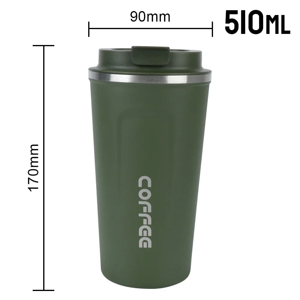 380 510ML Double Wall Stainless Steel Insulated Coffee Mug Leak Proof Car Travel Thermos Tumbler Tea Water Cup