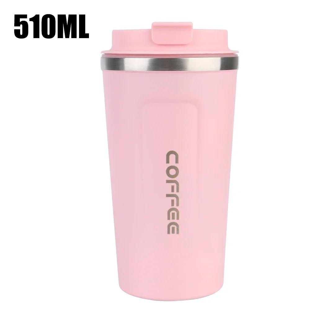 380 510ML Double Wall Stainless Steel Insulated Coffee Mug Leak Proof Car Travel Thermos Tumbler Tea Water Cup