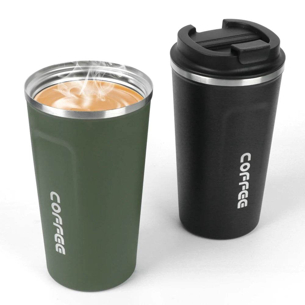 380 510ML Double Wall Stainless Steel Insulated Coffee Mug Leak Proof Car Travel Thermos Tumbler Tea Water Cup