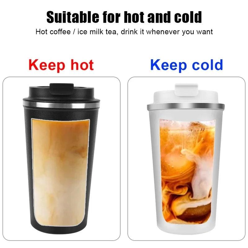 380 510ML Double Wall Stainless Steel Insulated Coffee Mug Leak Proof Car Travel Thermos Tumbler Tea Water Cup