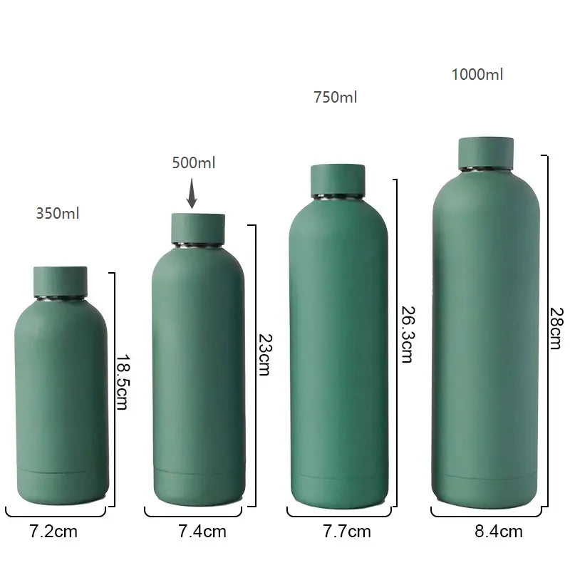 Double Wall Stainless Steel Insulated Tumbler Customizable Thermos Water Bottle with Vacuum Sealed Lid for Hot And Cold Beverage