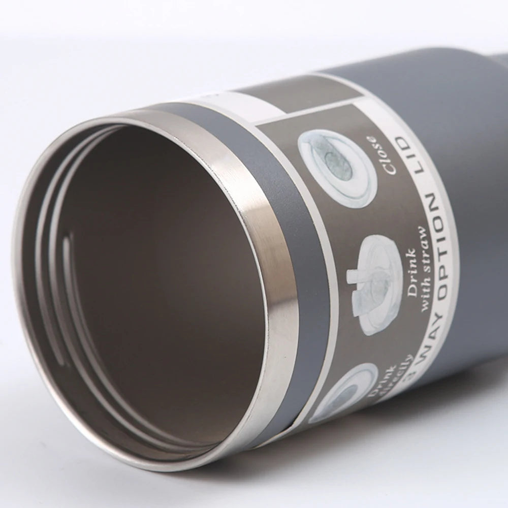890ml Ultra Large Capacity Insulated Cup 304 Stainless Steel Insulated Cup Cold Insulated Outdoor Portable Ice Cream Cup