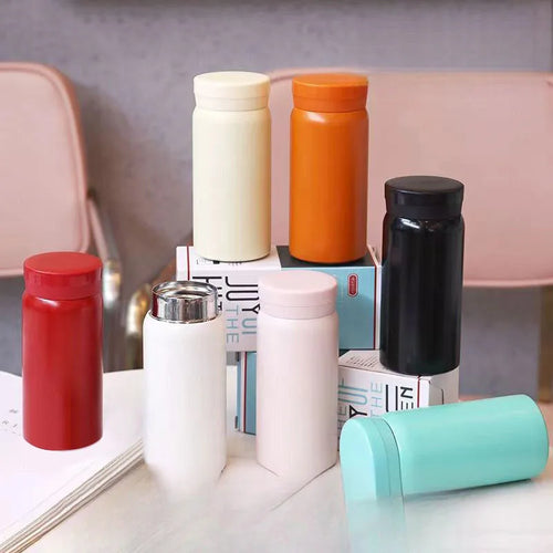 200ML/300ML Mini Insulated Cup Stainless Steel Pocket Cup Car Vacuum Flasks Coffee Cup Portable Leak-proof Thermal Water Bottle