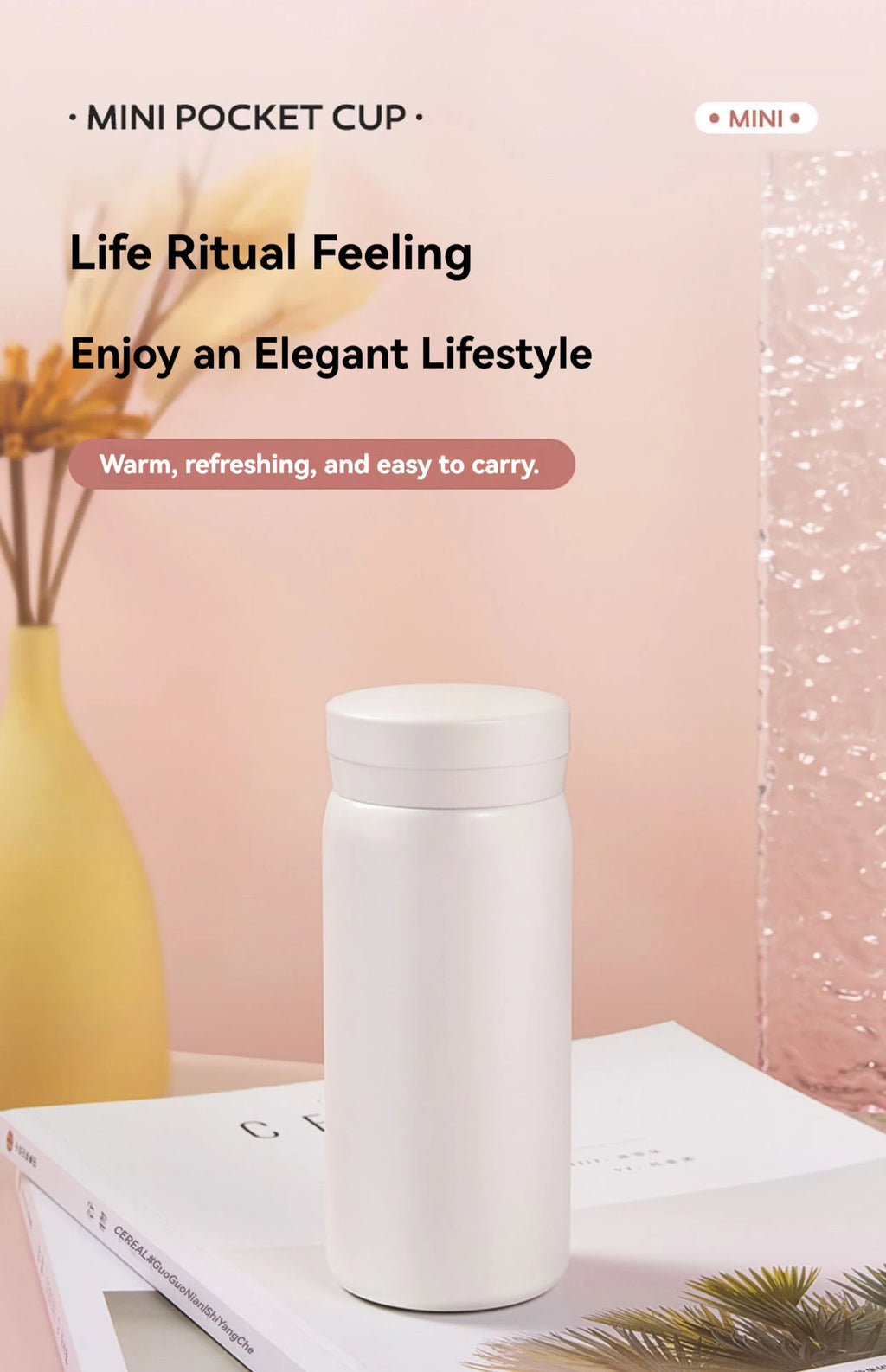 200ML/300ML Mini Insulated Cup Stainless Steel Pocket Cup Car Vacuum Flasks Coffee Cup Portable Leak-proof Thermal Water Bottle