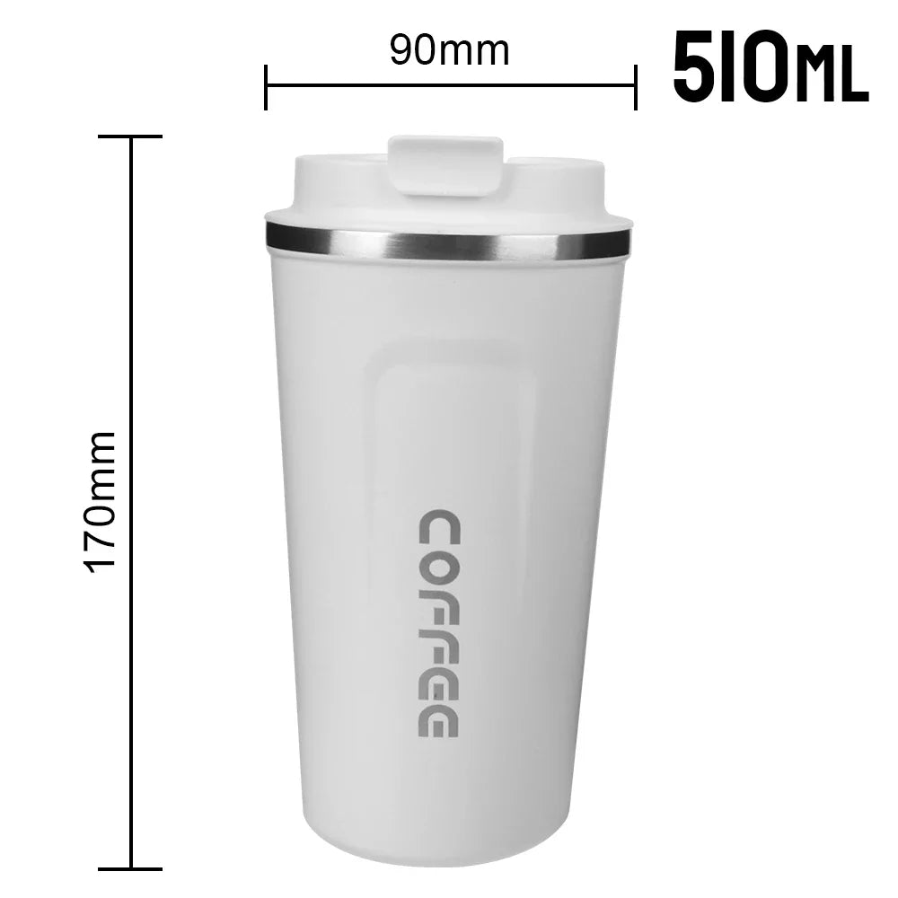 380 510ML Double Wall Stainless Steel Insulated Coffee Mug Leak Proof Car Travel Thermos Tumbler Tea Water Cup