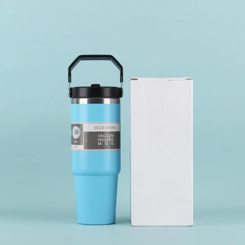 890ml Ultra Large Capacity Insulated Cup 304 Stainless Steel Insulated Cup Cold Insulated Outdoor Portable Ice Cream Cup