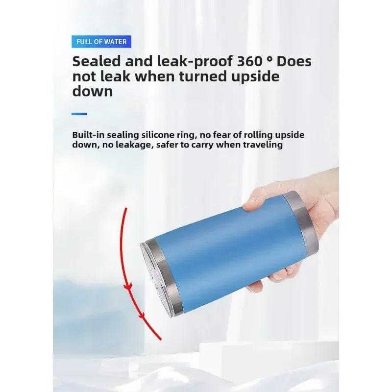 20oz High Color Double Layer Stainless Steel Insulated Cup Car Cup Ice Cream Cup Beer Cup Outdoor Portable Water Cup