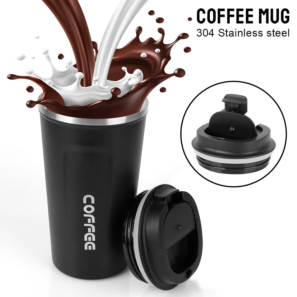 380 510ML Double Wall Stainless Steel Insulated Coffee Mug Leak Proof Car Travel Thermos Tumbler Tea Water Cup